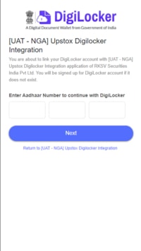 How to Connect Digilocker with Upstox