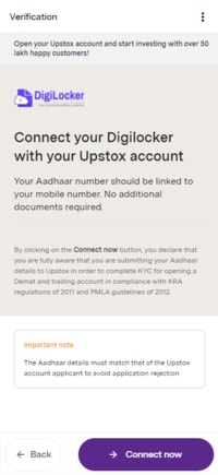 How to Connect Digilocker with Upstox