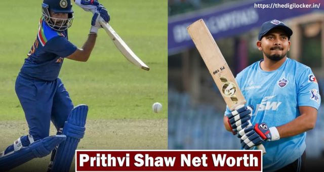 Prithvi Shaw Net Worth